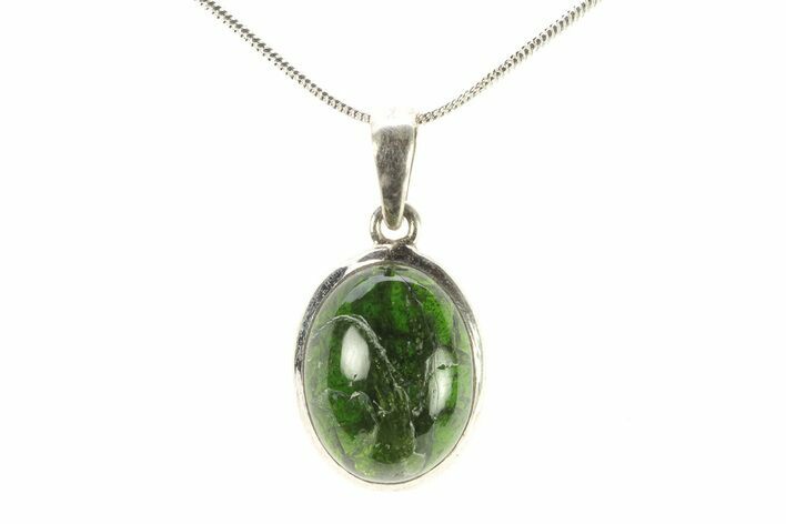 Chrome Diopside Pendant (Necklace) - Sterling Silver #278826
